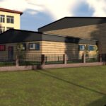 Chmielnik. Wizualizacja hali sportowej, która powstanie przy Szkole Podstawowej im. Stefana Żeromskiego