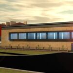 Chmielnik. Wizualizacja hali sportowej, która powstanie przy Szkole Podstawowej im. Stefana Żeromskiego