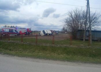 Wypadek autobusu w Rakowie / policja