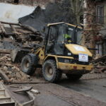 Rozbiórka budynku przy ulicy Dużej / Marzena Mąkosa / Radio Kielce