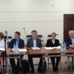 Na zdjęciu od lewej: Aneta Werońska - członek zarządu powiatu, Maciej Wolański - radny PiS, Stanisław Żółtek - radny PiS, Alicja Frejlich - radna PiS, Andrzej Gajek - radny PiS / Emilia Sitarska / Radio Kielce