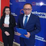 Na zdjęciu od lewej: Marzena Okła-Drewnowicz - PO, Artur Gierada - poseł PO / Mateusz Kaczmarczyk / Radio Kielce