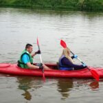 Spływ kajakowy z Pińczowa do Chrobrza z udziałem księdza biskupa Mariana Florczyka / Kamil Włosowicz / Radio Kielce