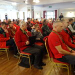 48. Ogólnopolski Zjazd Przewodników Świętokrzyskich. Na zdjęciu od lewej poseł Krzysztof Lipic, dr Cezary Jastrzębski, Małgorzata Pruś / Anna Głąb / Radio Kielce