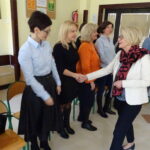 Wiceminister edukacji Marzena Machałek odwiedziła Zespół Szkół Ponadgimnazjalnych nr 2 w Jędrzejowie. / Ewa Pociejowska-Gawęda / Radio Kielce