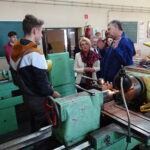 Wiceminister edukacji Marzena Machałek odwiedziła Zespół Szkół Ponadgimnazjalnych nr 2 w Jędrzejowie. / Ewa Pociejowska-Gawęda / Radio Kielce