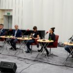 Studio Polityczne. Na zdjęciu (od lewej): Krzysztof Słoń - PiS, Michał Braun - PO, Magdalena Fogiel-Litwinek - Kukiz'15, Ewelina Bień - PSL i Piotr Kopacz - Nowoczesna / Karol Żak / Radio Kielce