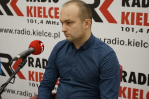 Studio Polityczne. Na zdjęciu: Paweł Garbuzik - PSL / Aneta Cielibała-Gil / Radio Kielce