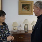 Wizyta Andrzeja Grabowskiego w kieleckim "Plastyku". Zwiedzanie szkoły z dyrektor szkoły Marią Kowalczyk / Kamil Król / Radio Kielce