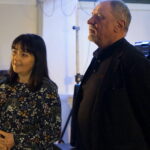 Wizyta Andrzeja Grabowskiego w kieleckim "Plastyku". Konkurs filmowy „Wybitni twórcy polskiej sceny filmowej i teatralnej„ z udziałem młodzieży i uczniów szkoły muzycznej / Kamil Król / Radio Kielce