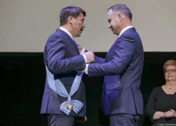 Prezydent Węgier Jonas Ader został odznaczony przez prezydenta Andrzeja Dudę Orderem Orła Białego / Igor Smirnow / Kancelaria Prezydenta RP