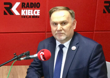 Marek Kwitek, poseł PiS w sandomierskim studiu Radia Kielce / Grażyna Szlęzak-Wójcik / Radio Kielce