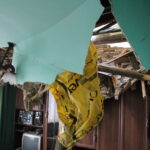 Uszkodzenia budynków wyrządzone przez podmuchy silnego wiatru / Marta Gajda / Radio Kielce