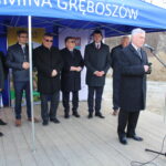 Symboliczne wbicie łopaty pod inwestycję nowego mostu łączącego województwo małopolskie ze świętokrzyskim. / Marta Gajda / Radio Kielce