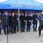 Symboliczne wbicie łopaty pod inwestycję nowego mostu łączącego województwo małopolskie ze świętokrzyskim. / Marta Gajda / Radio Kielce