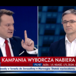 Program „Minęła 20” na antenie TVP INFO. Debata: Dominik Tarczyński z Prawa i Sprawiedliwości oraz Adam Jarubas z Polskiego Stronnictwa Ludowego / TVP INFO