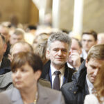 Z udziałem par prezydenckich Polski i Węgier w bazylice katedralnej w Kielcach odbyła się msza święta w intencji obu narodów. Na zdjęciu Marek Kwitek - poseł PiS, Krzysztof Słoń - senator PiS / Jarosław Kubalski / Radio Kielce