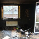 Pożar budynku mieszkalnego w miejscowości Czarnocin / Marta Gajda / Radio Kielce