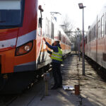 Skarżysko. Pociąg z wizerunkiem pułkownika Jana Piwnika „Ponurego” / Jarosław Kubalski / Radio Kielce