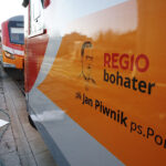 Skarżysko. Pociąg z wizerunkiem pułkownika Jana Piwnika „Ponurego” / Jarosław Kubalski / Radio Kielce