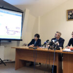 Zarząd Transportu Miejskiego w Kielcach. Konferencja dotycząca zmian w komunikacji. Na zdjęciu: Danuta Papaj - pełnomocnik prezydenta Kielc, Bogdan Wenta - prezydent Kielc, Barbara Damian - p.o. dyrektora ZTM / Jarosław Kubalski / Radio Kielce