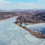 14.02.2019 Cedzyna. Zalew. Przystań WOPR / Jarosław Kubalski / Radio Kielce