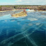 14.02.2019 Cedzyna. Zalew. Przystań WOPR / Jarosław Kubalski / Radio Kielce