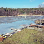 14.02.2019 Cedzyna. Zalew. Przystań WOPR / Jarosław Kubalski / Radio Kielce