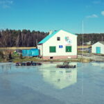 14.02.2019 Cedzyna. Zalew. Przystań WOPR / Jarosław Kubalski / Radio Kielce