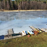 14.02.2019 Cedzyna. Zalew. Przystań WOPR / Jarosław Kubalski / Radio Kielce