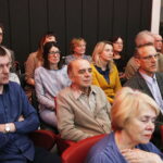 01.03.2019 Radio Kielce.Studio Gram. Pisarz Wiesław Myśliwski i aktor Jerzy Radziwiłowicz spotkali się z czytelnikami i słuchaczami w ramach promocji audiobooka "Ucho Igielne" / Jarosław Kubalski / Radio Kielce