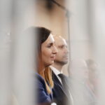 01.03.2019 Radio Kielce.Studio Gram. Pisarz Wiesław Myśliwski i aktor Jerzy Radziwiłowicz spotkali się z czytelnikami i słuchaczami w ramach promocji audiobooka "Ucho Igielne" / Jarosław Kubalski / Radio Kielce