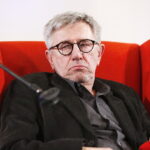 01.03.2019 Radio Kielce.Studio Gram. Pisarz Wiesław Myśliwski i aktor Jerzy Radziwiłowicz spotkali się z czytelnikami i słuchaczami w ramach promocji audiobooka "Ucho Igielne". Jerzy Radziwiłowicz / Jarosław Kubalski / Radio Kielce