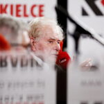 01.03.2019 Radio Kielce.Studio Gram. Pisarz Wiesław Myśliwski i aktor Jerzy Radziwiłowicz spotkali się z czytelnikami i słuchaczami w ramach promocji audiobooka "Ucho Igielne". Wiesław Myśliwski / Jarosław Kubalski / Radio Kielce