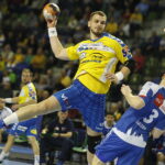 08.03.2019 Kielce. Mecz mecz PGNiG Superligi: PGE Vive Kielce - Orlen Wisła Płock. Arciom Karalok / Jarosław Kubalski / Radio Kielce