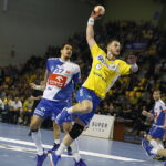 08.03.2019 Kielce. Mecz mecz PGNiG Superligi: PGE Vive Kielce - Orlen Wisła Płock. Arciom Karalok / Jarosław Kubalski / Radio Kielce