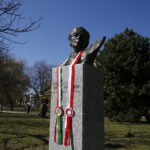 23.03.2019 Kielce. Dni Przyjaźni Polsko - Węgierskiej. Odsłonięcie popiersia Béli Bartóka przez prezydentów Polski i Węgier Andrzeja Dudę i Janosa Adera w Alei Sław / Jarosław Kubalski / Radio Kielce