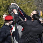 23.03.2019 Kielce. Dni Przyjaźni Polsko - Węgierskiej. Odsłonięcie popiersia Béli Bartóka przez prezydentów Polski i Węgier Andrzeja Dudę i Janosa Adera w Alei Sław / Jarosław Kubalski / Radio Kielce