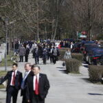 23.03.2019 Kielce. Dni Przyjaźni Polsko - Węgierskiej. Odsłonięcie popiersia Béli Bartóka przez prezydentów Polski i Węgier Andrzeja Dudę i Janosa Adera w Alei Sław / Jarosław Kubalski / Radio Kielce