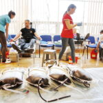 29.03.2019 Kielce. ŚUW. "SpoKREWnieni służbą" - oddawanie krwi w ramach ogólnopolskiej zbiórki krwi z okazji Narodowego Dnia Pamięci Żołnierzy Wyklętych / Jarosław Kubalski / Radio Kielce