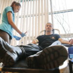 29.03.2019 Kielce. ŚUW. "SpoKREWnieni służbą" - oddawanie krwi w ramach ogólnopolskiej zbiórki krwi z okazji Narodowego Dnia Pamięci Żołnierzy Wyklętych / Jarosław Kubalski / Radio Kielce