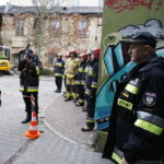 01.03.2019 Kielce. Katastrofa budowlana przy ulicy Dużej. Zawaliła się ściana budynku. Miejsce odwiedził Komendant Główny PSP. gen. brygadier Leszek Suski / Jarosław Kubalski / Radio Kielce