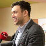 Modliszewice. Finał 37. Ogólnopolskiej Olimpiady Młodych Producentów Rolnych. Adam Nowak, prezes Zarządu Głównego Związku Młodzieży Wiejskiej / Krzysztof Bujnowicz / Radio Kielce