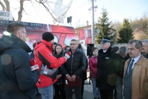 Szewce. Audycja "Interwencja". Jerzy Wierzbicki - prezes OSP Szewce-Zawada / Krzysztof Bujnowicz / Radio Kielce