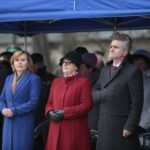 Narodowy Dzień Pamięci Żołnierzy Wyklętych. Na zdjęciu (od lewej): Andrzej Bętkowski - marszałek województwa świętokrzyskiego, Anna Krupka - wiceminister Sportu i Turystyki, Maria Zuba - poseł PiS i Krzysztof Słoń - senator RP / Marzena Mąkosa / Radio Kielce