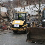 Rozbiórka budynku przy ulicy Dużej / Marzena Mąkosa / Radio Kielce