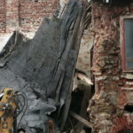 Rozbiórka budynku przy ulicy Dużej / Marzena Mąkosa / Radio Kielce