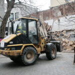 Rozbiórka budynku przy ulicy Dużej / Marzena Mąkosa / Radio Kielce