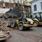 Rozbiórka budynku przy ulicy Dużej / Marzena Mąkosa / Radio Kielce