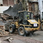 Rozbiórka budynku przy ulicy Dużej / Marzena Mąkosa / Radio Kielce